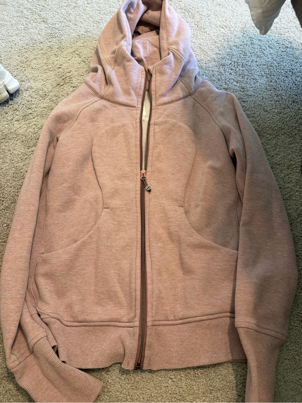 lululemon athletica Dusty Rose scuba Full-Zip Hoodie Jacket